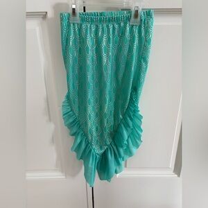 Cat & Jack Asymmetrical Teal Swimsuit Coverup